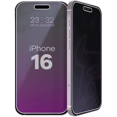 Prywatyzujące szkło hybrydowe Bizon Glass Mule Shadow do Apple iPhone 16 matowe