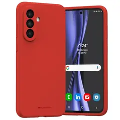 Etui Mercury Silicone do Samsung Galaxy A36 czerwony