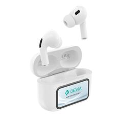 True Wireless Ακουστικά Bluetooth Devia ANC EM417 Pro4 με Μεταφραστή AI & Οθόνη Λευκό 6942297131392 6942297131392 έως και 12 άτοκες δόσεις