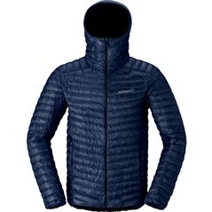 Kurtka puchowa Norrona Trollveggen Superlight Down800 Hood - indigo night