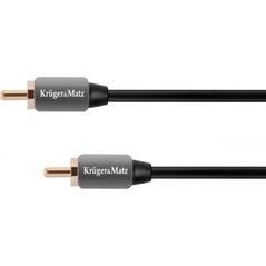 Kabel Kruger&Matz RCA (Cinch) - RCA (Cinch) 0.5m szary (KM0300)