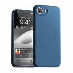 Etui Mercury Semi-Silicone MagSafe do Apple iPhone 16e niebieski
