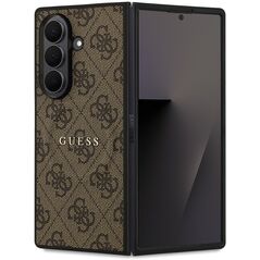 Etui Guess 4G Classic MagSafe na Samsung Galaxy Z Fold7 - brązowe