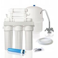 Filtr do wody 6 - stopniowy system odwróconej osmozy z mineralizatorem, membrana 75 GPD, zbiornik 3.2