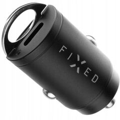 Fixed USB-C 30W + USB-C/USB-C cable, black