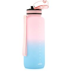 Bidon sportowy Meteor 1500 ml różowy/niebieski