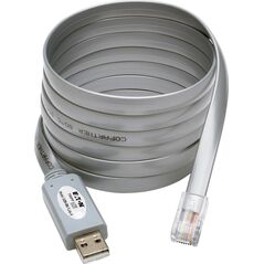 Adapter USB Eaton Eaton Tripp Lite Series USB to RJ45 Cisco Serial Rollover Cable, USB Type-A to RJ45 M/M, 6 ft - Serieller Adapter - USB - Grau