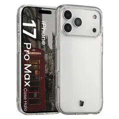 Etui Bizon Case Halo do Apple iPhone 17 Pro Max przezroczyste