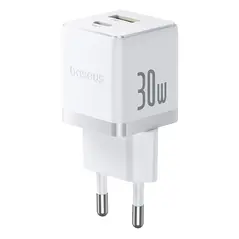 Ładowarka sieciowa Baseus Palm 30W USB-A, USB-C biała
