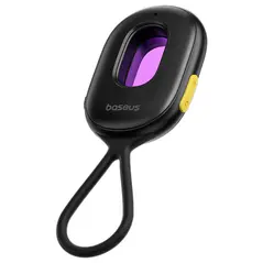 Wykrywacz ukrytych kamer Baseus Heyo Series II z alarmem i mini latarką + kabel Baseus Simple USB-A / USB-C czarny