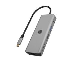 RaidSonic ICY BOX USB-C Docking Station με HDMI 4K PD Ethernet και σύνδεση 2 Οθονών Γκρι (IB-DK4012-CPD) (RSCIB-DK4012-CPD) έως 12 άτοκες Δόσεις