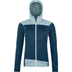 Bluza z kapturem damska Ortovox Fleece Light Hoody - deep ocean
