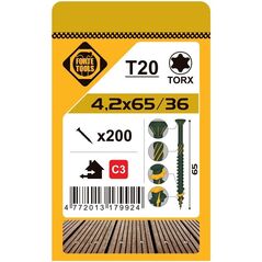 ΒΙΔΑ ΒΕΡΑΝΤΑΣ T20 4.2X65 ΠΡΑΣΙΝΟ (200)