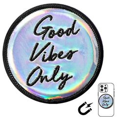 LAUT MAGMOJI BADGE Good Vibes Only compatible with MagSafe