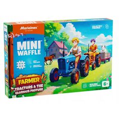 *****Klocki waffle Farmer traktor/łąka 100el 07535