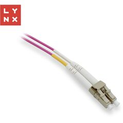 LYNX duplexní patch kabel MM, OM4, LC/LC, 50/125µm, 15m