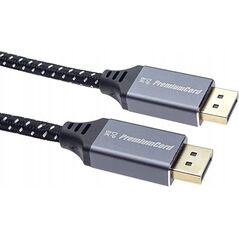 Kabel PremiumCord PREMIUMCORD Kabel DisplayPort 1.4 přípojný kabel, kovové a zlacené konektory, 0,5m