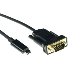 Καλώδιο μετατροπής ACT USB Type C σε VGA, 2 μέτρα USB3.1 CM - VGA M 1080P60 2M (SB0032)