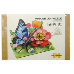 Puzzle drewn.DIY scena łąka 3D Q12055 08104