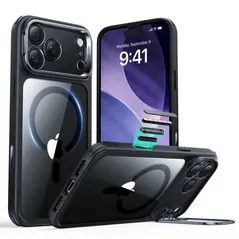 Etui ESR Classic Hybrid Kickstand MagSafe do Apple iPhone 17 Pro Max Clear/black