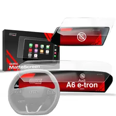 Folia matowa GrizzGlass CarDisplay Protection do Audi A6 e-tron 14,5" (2025) [2w1]