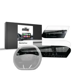 Folia ceramiczna GrizzGlass CarDisplay Protection do Audi A6 e-tron 14,5" (2025) [2w1]