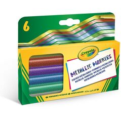 CRAYOLA 6 metallic markers