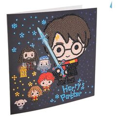 HARRY POTTER Crystal Art Card Family, 18 x 18 cm