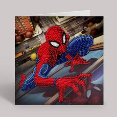 SPIDER-MAN Crystal Art Card Spiderman, 18 x 18 cm