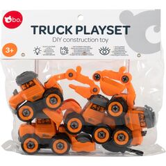 bo. DIY construction toy Building trucks