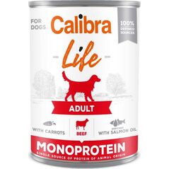 Calibra CALIBRA Dog Life Adult Beef with Carrots 400g
