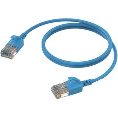 Καλώδιο δικτύου Slimline - CAT6A RJ45 - RJ45 U/UTP έκδοση μπλε - 2 m
