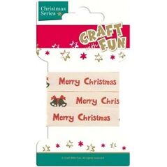 Craft with Fun Taśma ozdobna Merry Christmas 2m