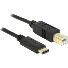 Kabel USB Delock USB-C - 0.5 m Czarny (83328)