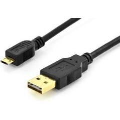 Kabel USB Digitus USB-A - microUSB 1.8 m Czarny (AK-300122-018-S)