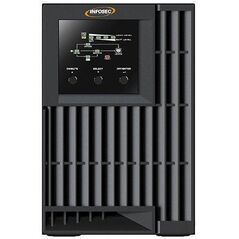 Infosec E4 Value 1000 zasilacz UPS Podwójnej konwersji (online) 1 kVA 3 x gniazdo sieciowe