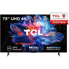 TCL V6C 75V6C Telewizor 190,5 cm (75") 4K Ultra HD Smart TV Wi-Fi Metaliczny 330 cd/m