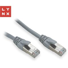 LYNX FTP patch kabel Cat5e PVC, CCA, 0,3m, šedý (balení obsahuje 10ks)