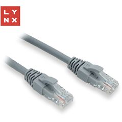 LYNX UTP patch kabel Cat6, PVC, 15m, šedý