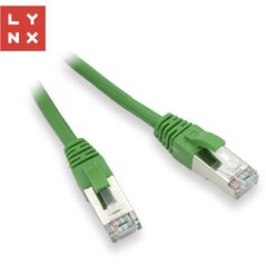 LYNX FTP patch kabel Cat5e PVC, CCA, 2m, zelený