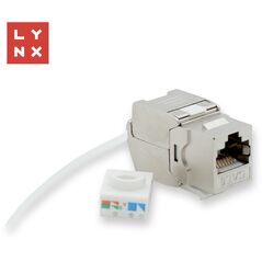 LYNX keystone STP Cat6, samozařezávací, stříbrný