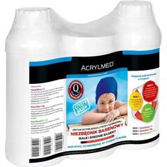 Acrylmed Zestaw Basenowy - Duży 3 x 1 l (Calcid pH Minus + Extra Chlor + Aqua Biocyd G-1)