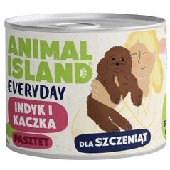 ANIMAL ISLAND Everyday indyk i kaczka dla szczeniąt puszka 185g