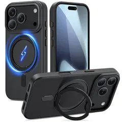 Etui Tech-Protect Magring MagSafe do Apple iPhone 17 Pro Matte Black