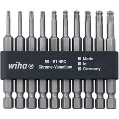 Wiha 32804 Bitsæt 10 dele Torx Kuglehoved