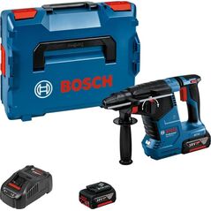 Młotowiertarka Bosch Bosch Cordless Hammer Drill GBH 18V-24 C Professional, 18V (blue/black, 2x Li-Ion battery 5.0Ah, Bluetooth, in L-BOXX)