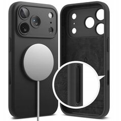 Etui Ringke Silicone Magnetic MagSafe do Apple iPhone 17 Pro Black