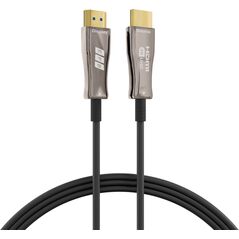 EFB Elektronik HDMI-20-00010 kabel HDMI 50 m HDMI Typu A (Standard) Czarny, Stal nierdzewna