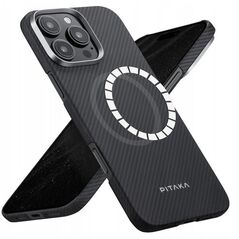 Case PITAKA Ultra-Slim MagSafe for iPhone 16 Pro Max black grey