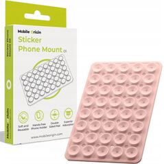 Mobile Origin Sticker Phone Mount O1, light pink